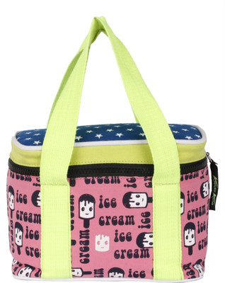 

Kanvas Katha Kanvas Katha Printed Canvas Lunch Bag Lunch Bag(Pink, 2 L)