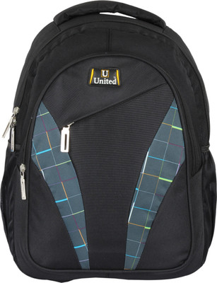 

U United Swish Blade GRN Checks Waterproof Backpack(Grey, 12 L)