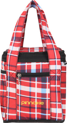 Pinnakle Pinnakle Cube Lunch Bag V1 - Checks (OS) Lunch Bag(Red, 8 L)