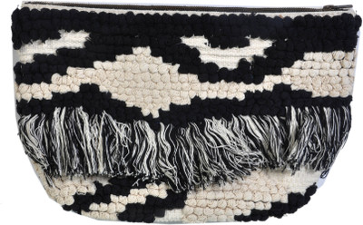 

Diwaah Diwaah! White & Black fingress Pouch School Bag(Multicolor, 374 inch)