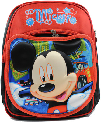 

Trendy Graphic Print Waterproof School Bag(Black, Red, 15 inch)