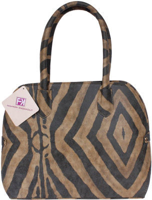 

Fashion Knockout Geometric Print Waterproof Shoulder Bag(Brown, 10 L)