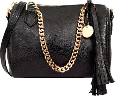 

Lino Perros LWHB02010BLACK Shoulder Bag(Black, 3 L)