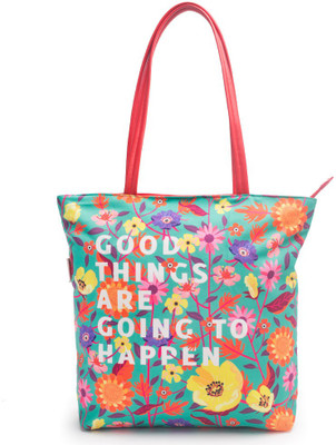 

Chumbak Good Things Tote Bag Weekender(Blue, 17 inch)