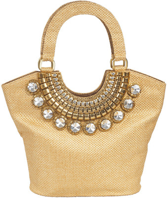 

Pretty Krafts Designer Shoulder Bag(Golden, 4 L)