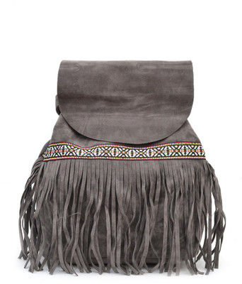 

Joker & Witch Joker & Witch TRIBAL LACE AND FRINGE GREY BACKPACK Waterproof Backpack(Grey, 13 inch)