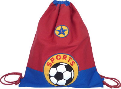 

Little Pipal Sports Junior Drawstring Bag Boys Red Backpack(Red, 18 inch)