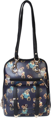 

Kleio Teddy Printed Casual Backpack/ Sling Bag 1 L Backpack(Multicolor), Blue