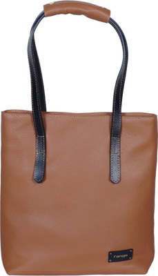 

l'ange by l'ange Brown and Black Branded Genuine Pure Shoulder And Hand Leather Bag For Women Shoulder Bag(Brown, 10 L)