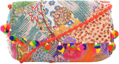 

Art Creation Embroidery Cottan Bag Sling Bag(Multicolor, 5 inch)