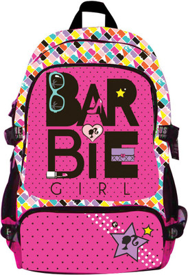 

Barbie Bag Waterproof School Bag(Pink, Black, 19 inch)