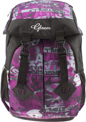 

Gleam RDSF0413 Waterproof School Bag(Purple, 17 inch)