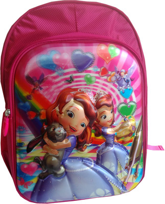 

decent style bags beuaty Waterproof School Bag(Pink, 15 L)