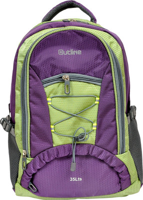

Outline outline 2556 Waterproof School Bag(Green, Purple, 17 L)