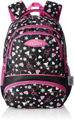 

Frozen Bag Waterproof School Bag(Black, Pink, 19 inch)
