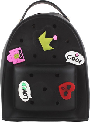 

Styler Girls & Boys Black Rubber Waterproof Backpack(Black, 3 inch)