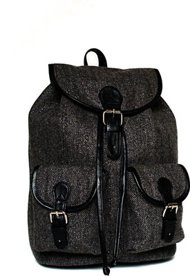 

Shaun Design Woolen Herringbone Multipurpose Bag(Black, 6 L)