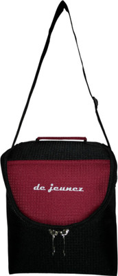 

de jeunez de jeunez-D3-Lunch Bag-Black with Maroon Waterproof Lunch Bag(Black, Maroon, 8 inch)