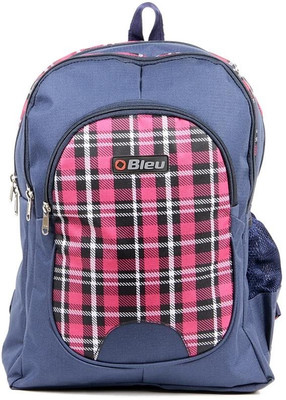Bleu School Bag Large Waterproof School Bag(Red, Blue, 17 inch)