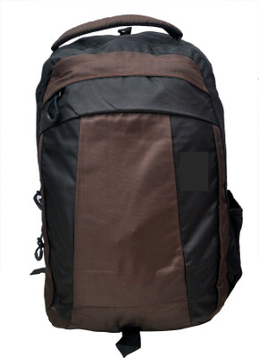 

NoVowels Ankur Polysteiters School College bags With Rain cover Black & Brown 35 L Backpack(Multicolor)
