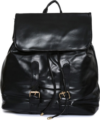 

Vero Couture Black Solid Backpack(Multicolor, 8 inch)