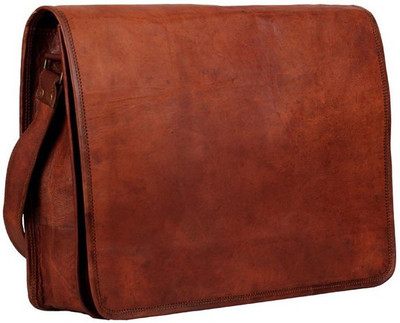 

pranjals house leather unisex crossbody messenger bag Sling Bag(Brown, 13 inch)