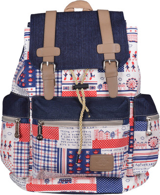 

WEBHIN Tribal On Red Backpack(Red, 22 L)