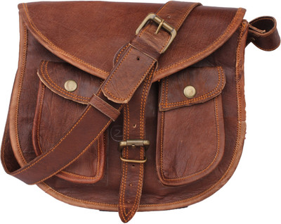 

echo LEATH117 Messenger Bag(Brown, 15 inch)