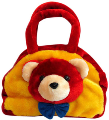 

Tickles Teddy Hand Bag School Bag(Red, Yellow, 9 inch)