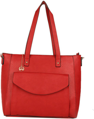 

Moedbuille Red Polyurethane (PU) Tote Handbag Shoulder Bag(Red, 14 inch)