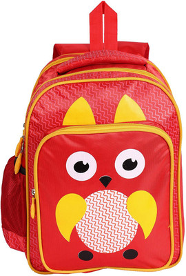 

Sanjog Owl Premium Children's Backpack Waterproof School Bag(Red, 15 L)