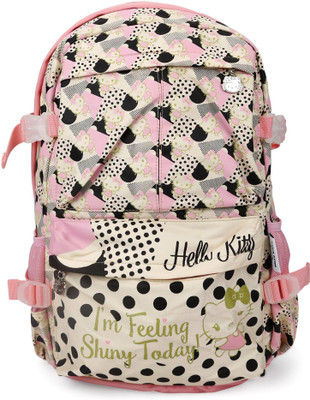 

Hello Kitty Bag Waterproof School Bag(White, Pink, 19 inch)