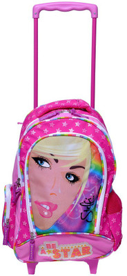 

Simba steffi love trolley school bag Waterproof Trolley(Pink, 16 inch)