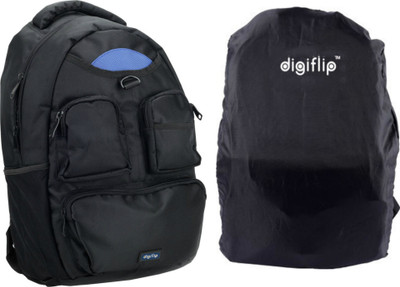 

DigiFlip Elite LB002 Laptop Bag with Rain Cover For 15.6 inch Laptop(Blue)