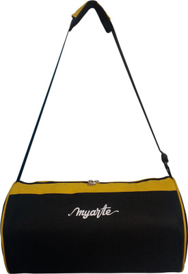 

MYARTE AXIS GYM BAG Laptop Bag(Black, Yellow)