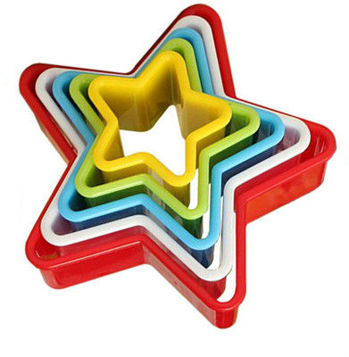 Shrih Set of 5 Nested Star Shaped Cookie Cutter(Pack of 5)