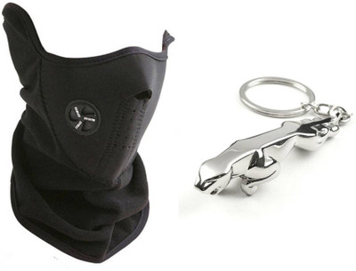 

Skycandle.in Black Bike Face Mask for Men(Size: Free, Balaclava)