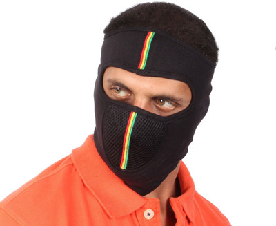 

IndiRocks Black Bike Face Mask for Men & Women(Size: Free, Balaclava)