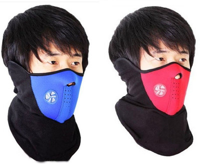 Psylane Red, Blue Bike Face Mask for Boys & Girls(Size: Free, Balaclava)