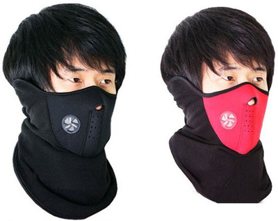 

Psylane Black, Red Bike Face Mask for Boys & Girls(Size: Free, Balaclava)