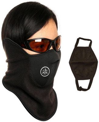 

Red Bravo'S Black Bike Face Mask for Men & Women(Size: Free, Balaclava)