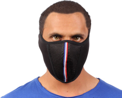 

Sushito Black Bike Face Mask for Men(Size: Free, Balaclava)