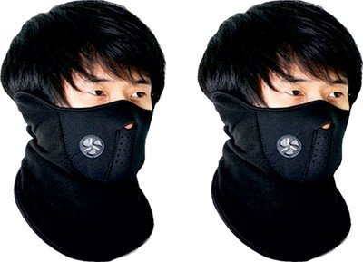 

Red Bravo'S Black Bike Face Mask for Men & Women(Size: Free, Balaclava)