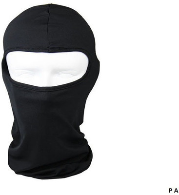 P A Black Bike Face Mask for Boys & Girls(Size: L,  Balaclava)