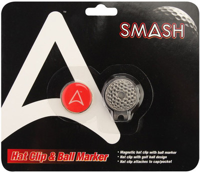 

Smash Hat Clip Golf Ball Marker(Silver, Set of 1)