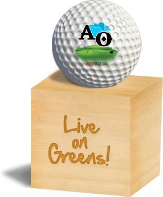 

ezyPRNT "AO" Golf Ball(Pack of 1, White)