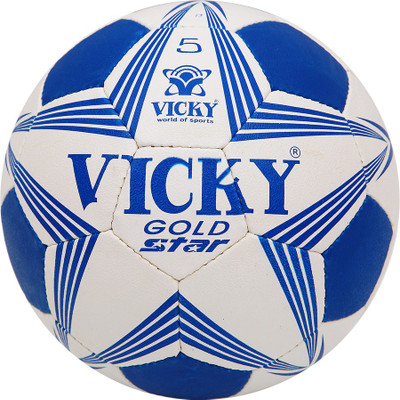 

Vicky Gold-Star- Football - Size: (Pack of 1, White, Blue