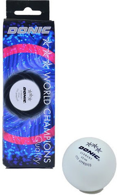 

Donic 3 Star Table Tennis Ball(Pack of 3, White)