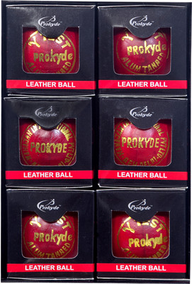 Prokyde Test Cricket Leather Ball(Pack of 6, Red)