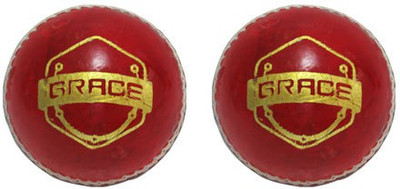 

Brawn Brace Cricket Leather Ball(Pack of 2, Red)